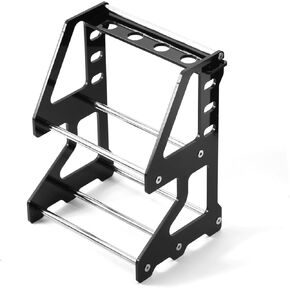 رف تخزين الإطارات حامل العجلات مادة الأكريليك مناسبة لإطارات السيارات RC على الطريق 1/10 1/18 1/24 RC إطار السيارة الزاحف باللون الأسود in Kuwait