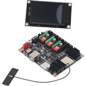 3D Printer Motherboard Kit Laser Engraving Machine Main Board Equipped 32 Bit STM32 Processor Mini 3D Printer Control Board Expandable Module for MKS DLC32 V2.1 Motherboard