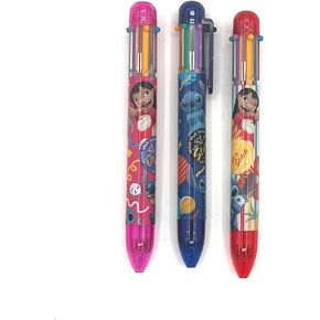 JJM Stitch Lilo Multi Color Pen Set, 6 Vibrant Colors - 3PK