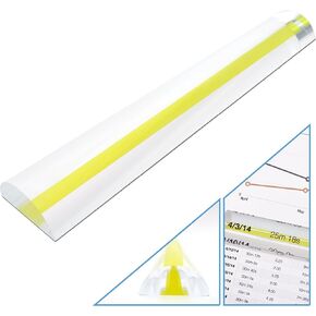MagniPros See Things Differently 2X Magnifying Bar Magnifier Ruler with Guide Line(so You Won't Miss a line) Ideal for Reading Small Prints and Document