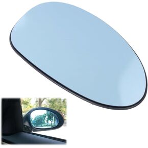 MASION Mirror Glass for BMW, Wing Mirror Glasses Blue Heated Right Side Mirror for BMW E82 E88 E46 E85 E90 E91 - HD Wide Angle Mirror Improved Driving Safety