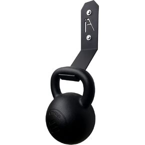 Iron American Heavy-Duty Kettlebell Wall Mount Storage Rack - Gym Storage Hanger, Holds up to 200 Pounds - Easy Installation, Hardware Included - Weight Rack for Home Gym - Made in USA