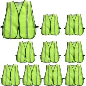 zojo High Visiblity Reflective Mesh Safety Vest Bulk 10 Pack in Saudi Arabia