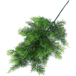 Artificial Green Cypress Leaf, Artificial Pine Leaves Branches, Faux Pine Needles Greenery Leaves for Home Decor