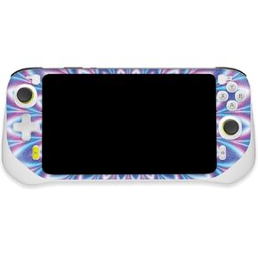 MightySkins Glossy Glitter Skin Compatible with Logitech G Cloud Gaming Handheld - Jitter Illusion | Protective, Durable High-Gloss Glitter Finish | Easy to Apply | Made in The USA