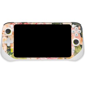 MightySkins Glossy Glitter Skin Compatible with Logitech G Cloud Gaming Handheld - Faded Roses | Protective, Durable High-Gloss Glitter Finish | Easy to Apply | Made in The USA