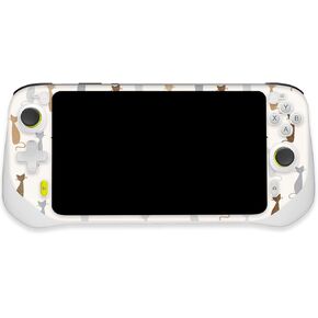 MightySkins Glossy Glitter Skin Compatible With Logitech G Cloud Gaming Handheld - Cat Lady | Protective, Durable High-Gloss Glitter Finish | Easy to Apply, Remove, and Change Styles | Made in The USA