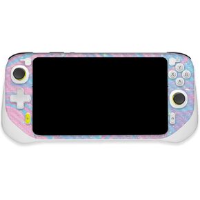 MightySkins Carbon Fiber Skin Compatible with Logitech G Cloud Gaming Handheld - Cotton Candy Swirl | Protective, Durable Textured Carbon Fiber Finish | Easy to Apply | Made in The USA