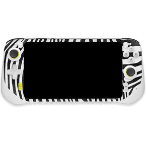 MightySkins Glossy Glitter Skin Compatible with Logitech G Cloud Gaming Handheld - Black Zebra | Protective, Durable High-Gloss Glitter Finish | Easy to Apply | Made in The USA
