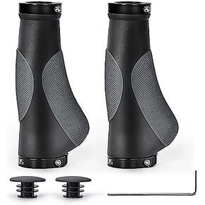 مقابض دراجة PRUNUS مريحة، مقابض دراجة 22 مم / مقابض شريط مع تصميم قفل مزدوج من الألومنيوم، مقابض مقود دراجة عالمية للدراجات الجبلية MTB، الدراجة الكهربائية، BMX، الدراجة القابلة للطي إلخ. in Kuwait