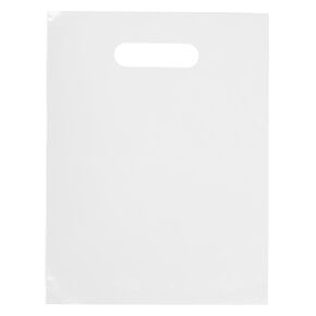 Plastic Merchandise Bag with Die Cut Handle, 9" x 12" Size, 2 Mil Bag, 100 Pack, Assorted Colors