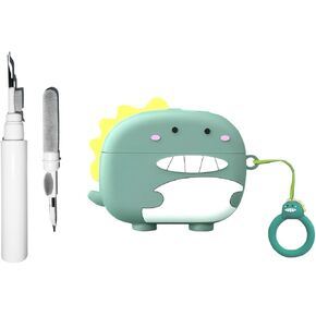[3 in 1] TSVSXS Silicone Case Compatible with Sony Linkbuds S with Cleaning Kit, Cute Anime Cartoon Astronaut Scratch Shock Protective Case with Keychain