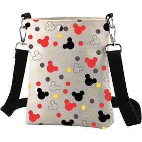 CMNIM Cartoon Mouse Crossbody Bag Mouse Inspired Gift for Women Fans Friends Mouse Lover Gifts Colorful Mouse Crossbody Purse