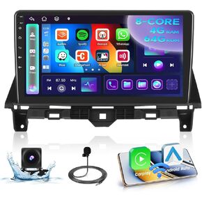 لهوندا أكورد 8th 2008-2013 Android 13 Radio Dash Kit 8 Core 4G+64G مع Carplay اللاسلكي وAndroid Auto 9 بوصة شاشة لمس ستيريو مع هوائي WiFi 4G GPS DSP FM/AM/RDS ميكروفون احتياطي