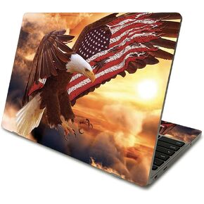 MightySkins Skin Compatible with Samsung Chromebook 4 (2021) 11.6" - America Strong | Protective, Durable, and Unique Vinyl Decal wrap Cover | Easy to Apply and Change Styles | Made in The USA