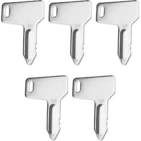 5PCS 301 Ignition Keys Compatible with Yanmar Excavators Engineering Vehicle Excavator Equipment Accessories Replacement Parts