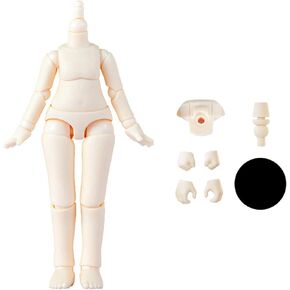 YMY OB11 Doll Body GSC BJD Doll Body Extended Size Joint Movable Doll Model Action Figure （Super White-11cm-No Stand）