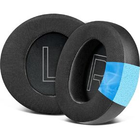 SOULWIT Cooling Gel Earpads Replacement for Alienware AW310H (AW 310H)/AW510H (AW 510H) 7.1 PC Gaming Headset, Ear Pads Cushions with Noise Isolation Foam - Black