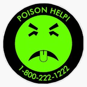 Retro Mr.Yuk Poison Bumper Sticker Window Vinyl Decal 5"