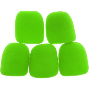 OriGlam 5pcs Thick Foam Mic Covers Handheld Microphone Windscreen, Washable Pop Filter Microphone Cover for KTV Performance (Green)