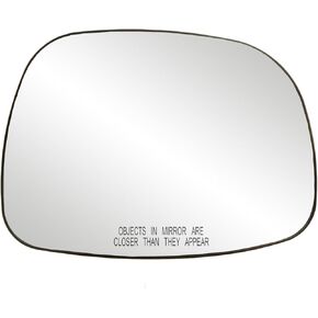 Driver Side Non-heated Mirror Glass w/backing plate, Buick Rendezvous, 6 11/16" x 9 1/4" x 9 7/16"