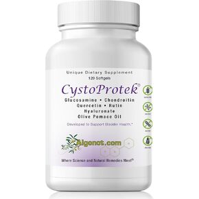 CystoProtek 1 Pack - Patented Formula Promotes Bladder Health Using an Exclusive Combination of hyaluronate, chondroitin and Natural flavonoids