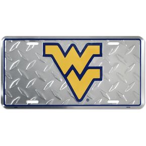 Hangtime West Virginia University Diamond cut license plate
