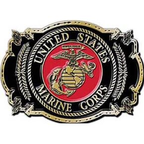 EagleEmblems B0127 Buckle-USMC Logo (3.125'')