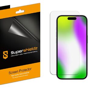 Supershieldz (3 Pack) Designed for iPhone 15 (6.1 inch) Screen Protector, High Definition Clear Shield (PET)