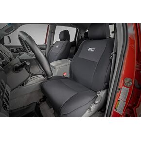 Rough Country Neoprene Seat Cover Set for 2005-2015 Toyota Tacoma - 91057