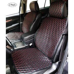 أغطية مقاعد السيارة الفاخرة من جلد البولي يوريثان من Big Ant، ​​قطعتان من واقي المقعد الأمامي، أغطية مقاعد داخلية للسيارة في الفصول الأربعة، وسادة مضادة للماء ومضادة للانزلاق - مناسبة لمعظم السيارات والشاحنات وسيارات الدفع الرباعي in Kuwait