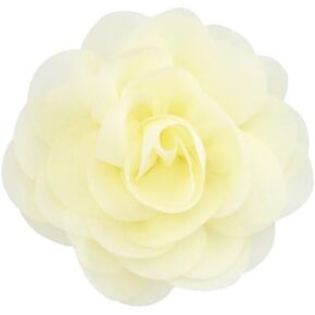 Large Rose Flower Brooches Lapel Pins Dainty Fabric Satin Fabric Brooches Big Camellia Flower Brooch Pins for Women Wedding Part Dance Dress Clothes Accessories Jewelry Gifts