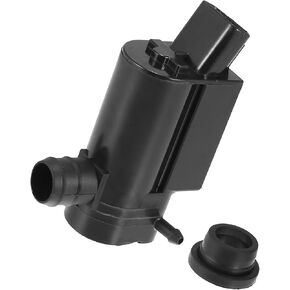 Motoforti Windshield Washer Motor Pump, for Toyota Celica 2000-2005, Plastic, Black