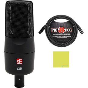 Liquid Audio sE Electronics X1 R Ribbon Microphone Bundle w/Pig Hog PHM10 8mm Mic Cable Polishing Cloth in Saudi Arabia