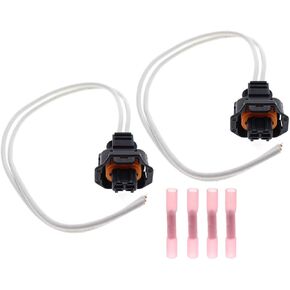 2Pcs Fuel Injector Repair Connector Harness Pigtail for LLY LBZ 6.6L Duramax