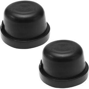 The Lord of the Tools 2Pcs 75mm Housing Dust Cover Replacement Rubber Housing Seal Cap LED Headlight Seal Cover Car Accessories Black 82x82x53mm