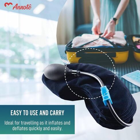 Inflatable Cervical Traction Cushion Device Neck Pain Relief at Home - Cervical Neck Traction Pillow - Neck Decompression Pillow Inflatable Cervical Collar Neck Pinched Nerve Relief in Saudi Arabia