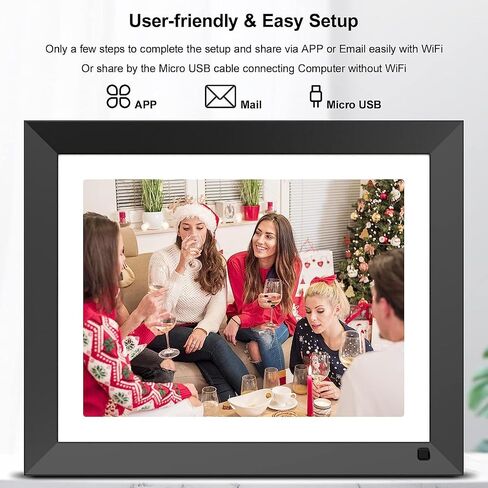 11-inch WiFi Digital Photo Frame- FULLJA Digital Picture Frame, 2K FHD IPS Touch Screen, 32GB, Stereo Music, Share Photos and Videos via App and Email from Anywhere, Free Unlimited Cloud Storage in Saudi Arabia