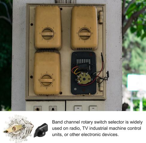 Band Selector Rotary Switch 6P5T 6 Pole 5 Position, 3 Deck [for Radio, TV, Other Electronic Devices] - 1 Pcs in Saudi Arabia