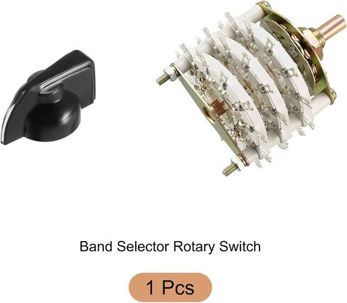 Band Selector Rotary Switch 6P5T 6 Pole 5 Position, 3 Deck [for Radio, TV, Other Electronic Devices] - 1 Pcs in Saudi Arabia