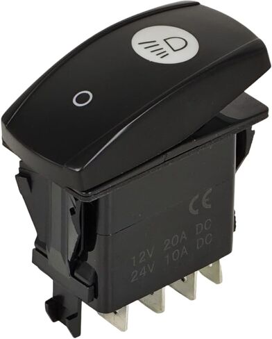 8P ON-Off-ON Work Light Rocker Switch AT309435 Compatible with John Deere 313 315 317 320 325 328 332 310J 310SJ 315SJ 318D 319D 320E 323D 329E 332D 710J CT315 CT322 CT332 Track Loader Green in Saudi Arabia