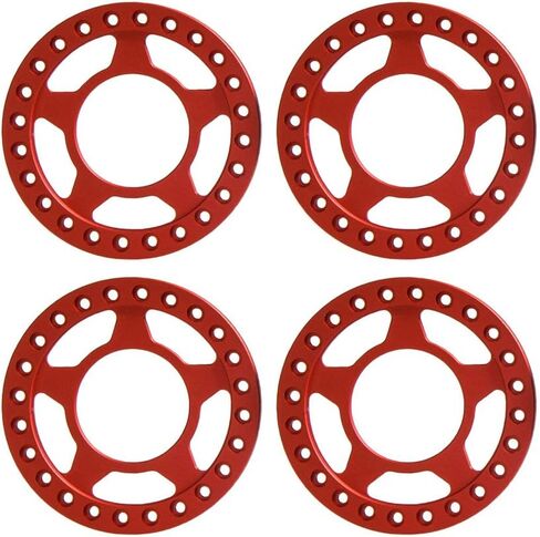 MOHERO 1.9" Beadlock Wheel Rim Replacement Ring for 1/10 RC Axial SCX10 RC Crawler Car Pack of 4 (Black) in Saudi Arabia