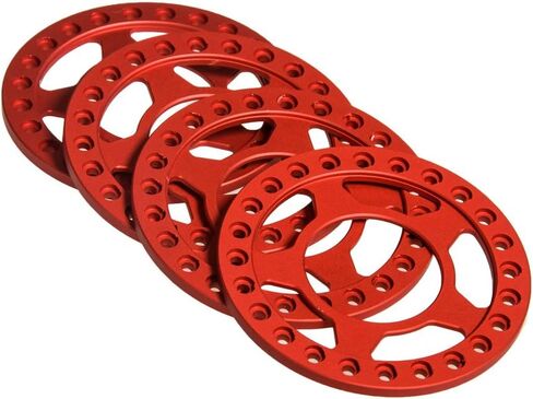 MOHERO 1.9" Beadlock Wheel Rim Replacement Ring for 1/10 RC Axial SCX10 RC Crawler Car Pack of 4 (Black) in Saudi Arabia