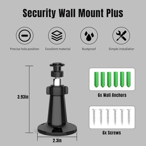 تم تصميم حامل Blink على الحائط لتركيب كاميرا Blink الخارجية الجديدة كليًا، ودعامة تثبيت على الحائط داخلية/خارجية قابلة للتعديل 360 درجة لكاميرا Blink XT، وBlink XT2، وكاميرا Blink Mini الخارجية in Kuwait