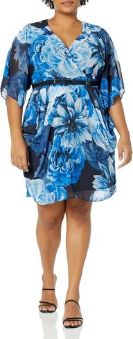 City Chic Women's Plus Size Dress Col Wrap PRT in Saudi Arabia