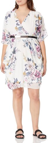 City Chic Women's Plus Size Dress Col Wrap PRT in Saudi Arabia