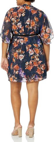 City Chic Women's Plus Size Dress Col Wrap PRT in Saudi Arabia