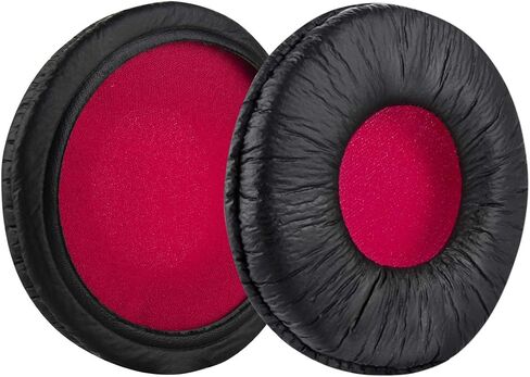 Geekria QuickFit Replacement Ear Pads for Sony MDR-V55, V500DJ Headphones Ear Cushions, Headset Earpads, Ear Cups Cover Repair Parts (Black Red) in Saudi Arabia