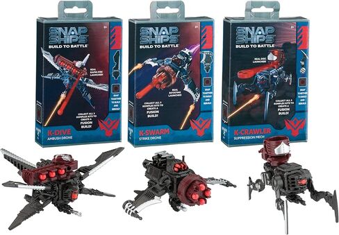 PlayMonster Snap Ships - حزمة Fusion/Komplex - مصممة للمعركة! - امزج وطابق لبناء السفن ومحاربتها - للأعمار من 8 سنوات فما فوق in Kuwait