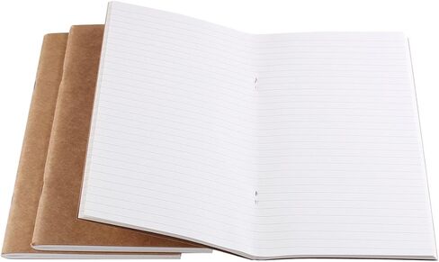 Robrasim Refill Inserts for Pocket Leather Traveler's Notebook 5.2" × 4" - Set of 3 - Weekly in Saudi Arabia